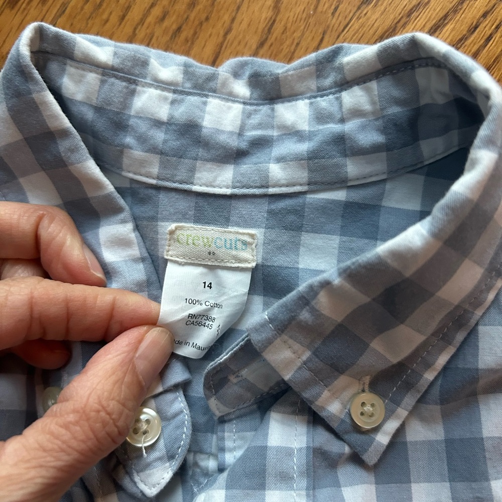 Crewcuts Gingham Button down - Picture 2 of 3